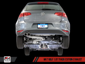 AWE Tuning - AWE Tuning VW MK7 Golf 1.8T Track Edition Exhaust w/Chrome Silver Tips (90mm) 3020-22020 - Image 2