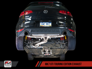 AWE Tuning - AWE Tuning VW MK7 GTI Track Edition Exhaust - Diamond Black Tips 3020-33024 - Image 2