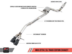 AWE Tuning - AWE Tuning Mk6 Jetta 2.5L Track Edition Exhaust - Polished Silver Tips 3020-22028 - Image 1