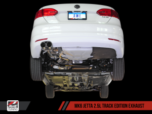 AWE Tuning - AWE Tuning Mk6 Jetta 2.5L Track Edition Exhaust - Polished Silver Tips 3020-22028 - Image 2