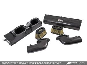 AWE Tuning Porsche 991 (991.2) Turbo and Turbo S S-FLO Carbon Intake 2660-13040