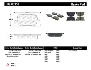 Sprt Brk Pad W/Hdwr 309.08350