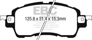 EBC Brakes - Greenstuff 2K Pads DP22275 - Image 2