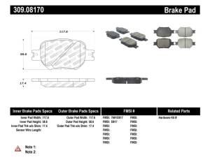 SPRT BRK PAD W/HDWR 309.08170