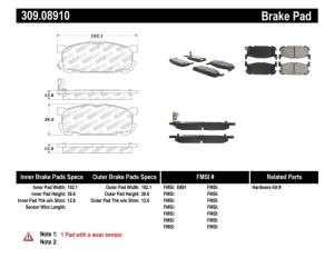 Sprt Brk Pad W/Hdwr 309.08910