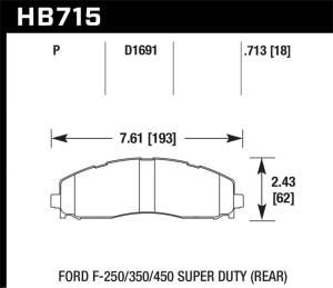 Hawk Performance - Super Duty HB715P.713 - Image 2