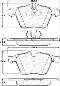 BRAKE PADS w/HRDWR 308.12402