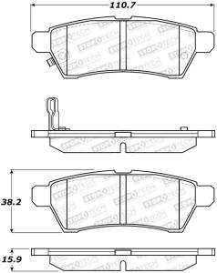 Brake Pads W/Hrdwr 308.11000