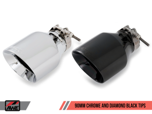 AWE Tuning - AWE Tuning Audi B9 S5 Sportback Track Edition Exhaust - Non-Resonated (Silver 90mm Tips) 3010-42066 - Image 3