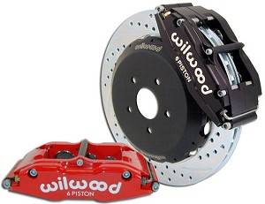 1988-1991 Honda CRX Wilwood Dynapro 6 Front Big Brake Kit (Black/Drilled)