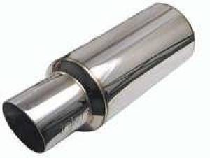 Injen - Injen 2 3/8 Universal Muffler w/Titanium burnt rolled Tip and stainless steel resonated inner wall SES225TT - Image 7