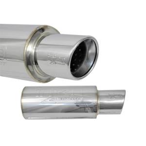 Injen - Injen 3.00 Universal Muffler w/Stainless Steel resonated rolled tip (Injen embossed logo) SES300C - Image 1