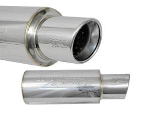Injen - Injen 3.00 Universal Muffler w/Stainless Steel resonated rolled tip (Injen embossed logo) SES300C - Image 3