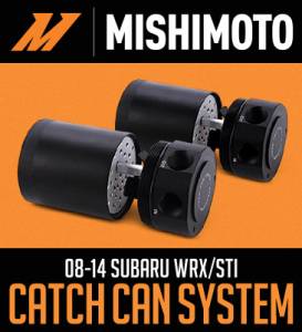 Mishimoto - 2008-2010 Subaru WRX Mishimoto Baffled Oil Catch Can - Black - Image 5