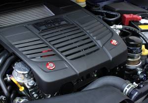 Perrin - 2015+ Subaru WRX Perrin Engine Cover Lockdown - Red Washers - Image 5