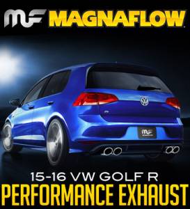 Magnaflow - 2015 Volkswagen Golf R MagnaFlow Touring Series Performance Cat-Back Exhaust System - Image 3