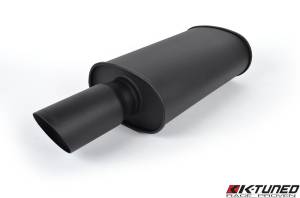 K-Tuned - K-Tuned Universal Muffler - Long (Wrinkle Black) - Image 1