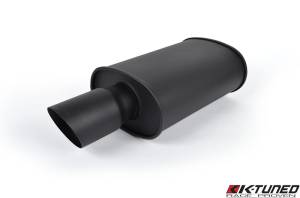 K-Tuned - K-Tuned Universal Muffler - Short (Wrinkle Black) - Image 1