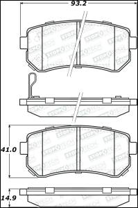 StopTech - Brake Pads W/Hrdwr 308.11570 - Image 2