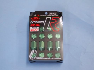 Project Kics - Project Kics Leggdura Racing Lug - Locking Nuts 12X1.50 16pc - Green - Image 2