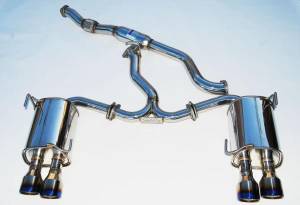 2011-2014 Subaru STI Sedan Invidia Q300 Rolled Titanium Tip Cat-Back Exhaust
