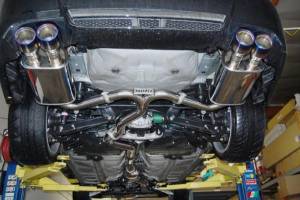 Invidia - 2011-2014 Subaru STI Sedan Invidia Q300 Rolled Titanium Tip Cat-Back Exhaust - Image 3