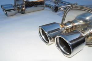 Invidia - 2011-2014 Subaru STI Sedan Invidia Q300 Rolled Stainless Steel Tips Cat-Back Exhaust - Image 2