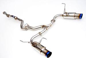 Invidia - 2008-2010 Subaru WRX and STI Sedan Invidia N1 Dual Burnt Titanium Tips Cat-back Exhaust - Image 1