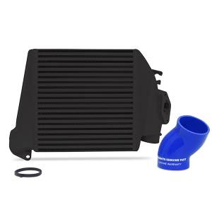 Mishimoto - 2008-2010 Subaru WRX Mishimoto Top-Mount Intercooler - Black/Blue Hose - Image 1