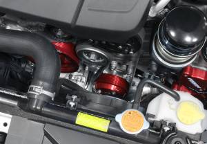 Perrin - 2015+ Subaru WRX Perrin Lightweight Water Pump Pulley - Red - Image 8