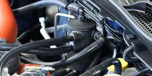 Perrin - 2015+ Subaru STI (w/FMIC) Perrin Air Oil Separater - Black - Image 7