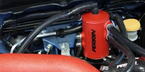 Perrin - 2011-2014 Subaru WRX and STI (w/FMIC) Perrin Air Oil Separater - Red - Image 7