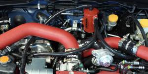 Perrin - 2011-2014 Subaru WRX and STI (w/FMIC) Perrin Air Oil Separater - Red - Image 8