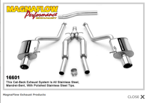 Magnaflow - 2006-2008 Audi A4 2.0T Quattro MagnaFlow Touring Series Stainless Cat-Back Exhaust System - Image 2