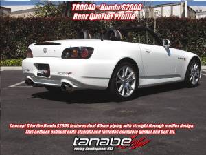 Tanabe - 2000-2005 Honda S2000 Tanabe Concept G Dual Muffler Catback Exhaust - Image 2