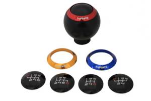 NRG Innovations - NRG Innovations Ball Type Black Shift Knob - 4 Interchangeable Rings - Universal - Image 1