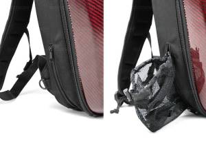 Seibon - Seibon Carbon Fiber Hard Shell Backpack - Red - Image 9