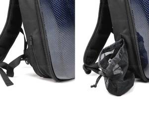 Seibon - Seibon Carbon Fiber Hard Shell Backpack - Blue - Image 9