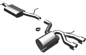Magnaflow - 2008-2009 Volkswagen Golf R32 MagnaFlow Touring Series Stainless Cat-Back Exhaust System - Image 1