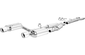 Magnaflow - 2002-2005 Audi A4 4cyl FWD MagnaFlow Touring Series Stainless Cat-Back Exhaust System - Image 2