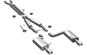Magnaflow - 2004-2006 Audi S4 MagnaFlow Touring Series Stainless Cat-Back Exhaust System - Image 1