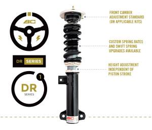 BC Racing - 1997-2001 Acura Integra Type R (Rear Eye) BC Racing Type DR Coilovers - Image 1