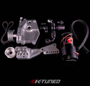 K-Tuned - Honda/Acura K-Series K-Tuned Complete K-Series Alternator Water Plate Kit (W/ Electric Water Pump) - Image 1