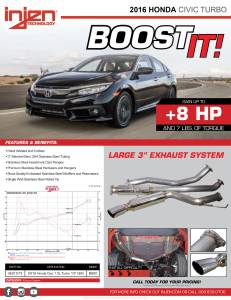 Injen - 2016+ Honda Civic 1.5T Injen SES Cat-Back 3in Exhaust System - Image 4