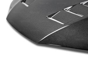 Seibon - 2014-2015 Honda Civic Coupe Seibon Carbon Fiber Hood - TS Style - Image 4