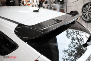 Seibon - 2012-2013 Ford Focus Hatchback Seibon Carbon Fiber Rear Spoiler - OE Style - Image 6