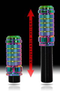 NRG Innovations - NRG Innovations Collector Series Neochrome "Stealth" Style Adjustable Shift Knob - M10 x 1.25 - Image 2