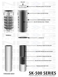NRG Innovations - NRG Innovations Collector Series Silver "Stealth" Style Adjustable Shift Knob - M10 x 1.50 - Image 3