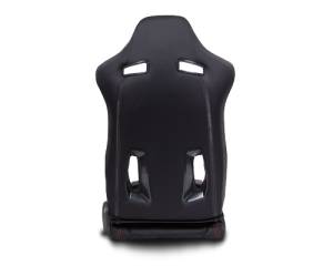 NRG Innovations - NRG Innovations Reclinable Bucket "The Arrow" Cloth Sport Seat - Black w/ Red Stitch w/ logo - Image 2