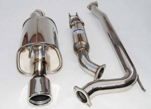 2007-2011 CIVIC Si Sedan Invidia Q300 Stainless Steel Rolled Tip CAT-Back